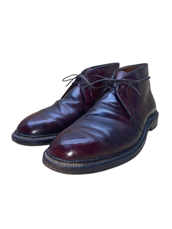 Alden Mens Burgundy Leather Chukka Boots Goodyear Welt Size 8.5 main image 7